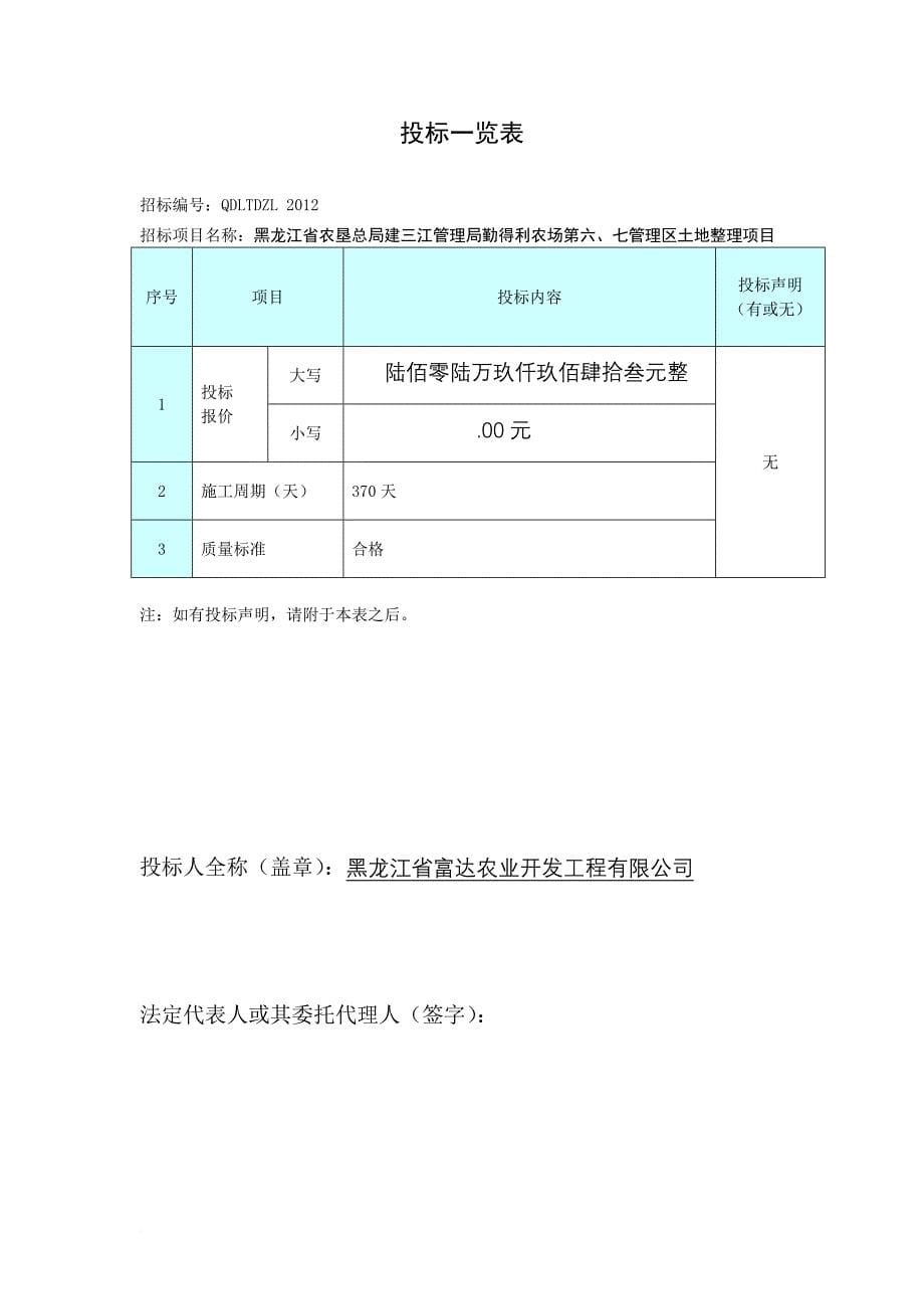 农场管理区土地整理项目投标文件.doc_第5页