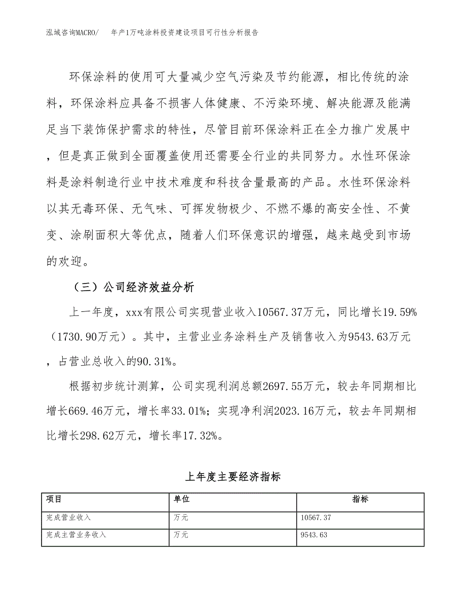 年产1万吨涂料投资建设项目可行性分析报告 (4)_第4页