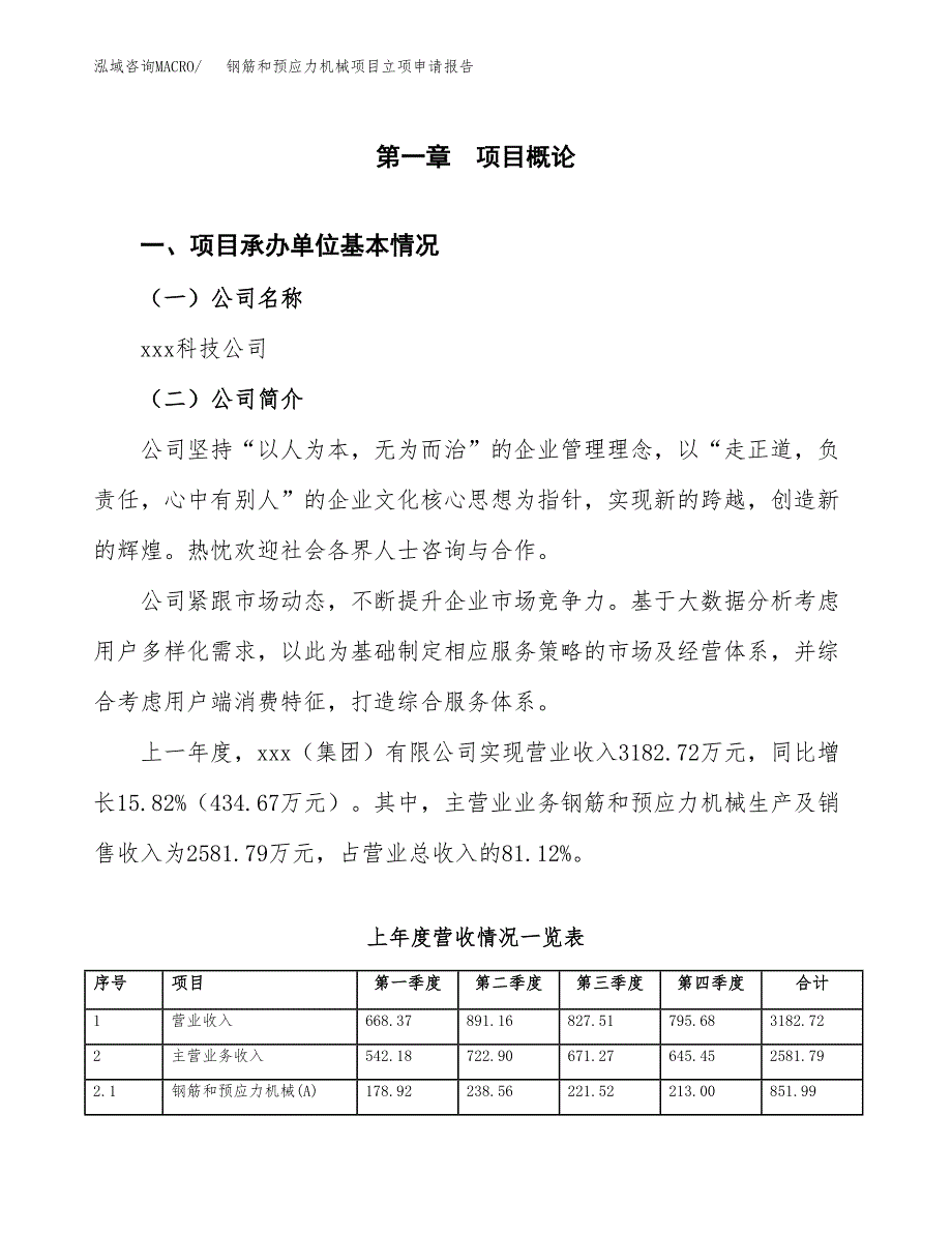 钢筋和预应力机械项目立项申请报告范文模板.docx_第2页