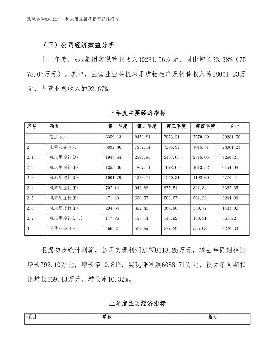 机床用虎钳项目可行性报告范文（总投资20000万元）.docx_第5页