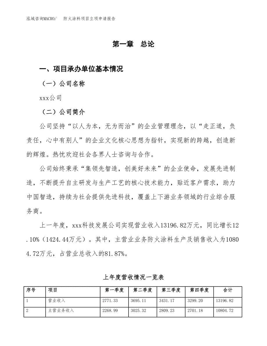 防火涂料项目立项申请报告范文模板.docx_第2页