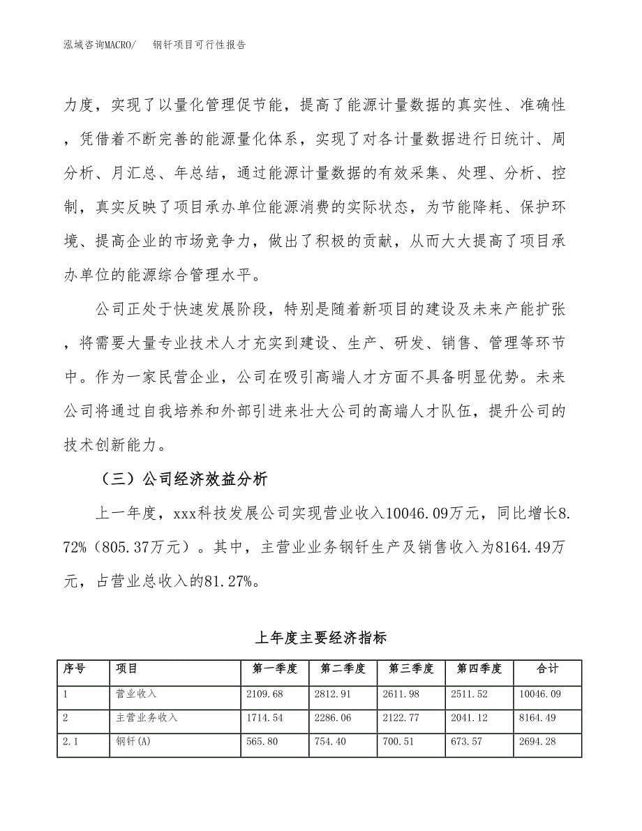 钢钎项目可行性报告范文（总投资13000万元）.docx_第5页