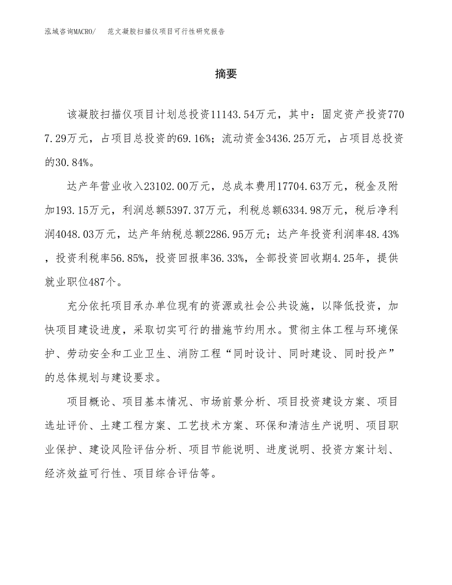 范文凝胶扫描仪项目可行性研究报告(立项申请).docx_第2页