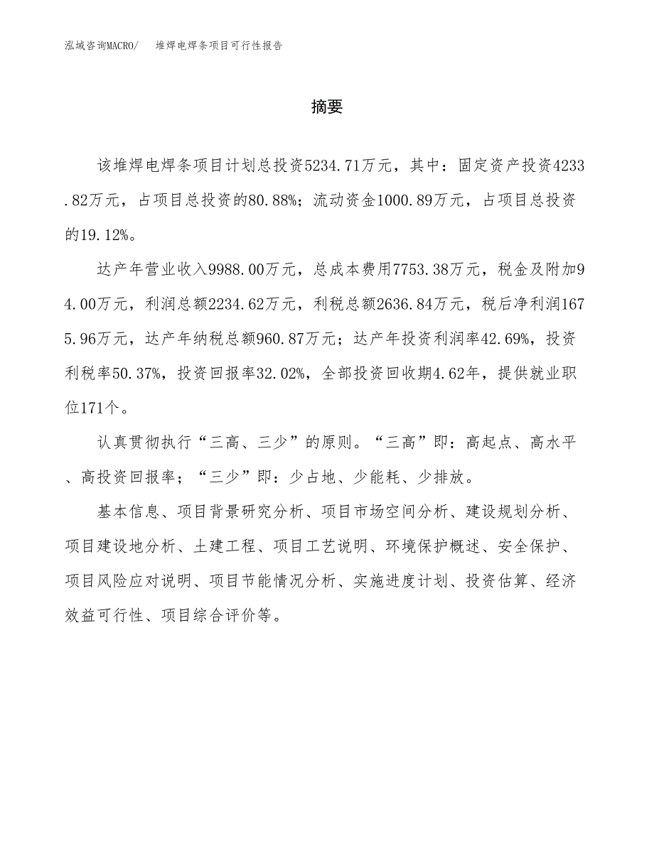 堆焊电焊条项目可行性报告范文（总投资5000万元）.docx_第2页