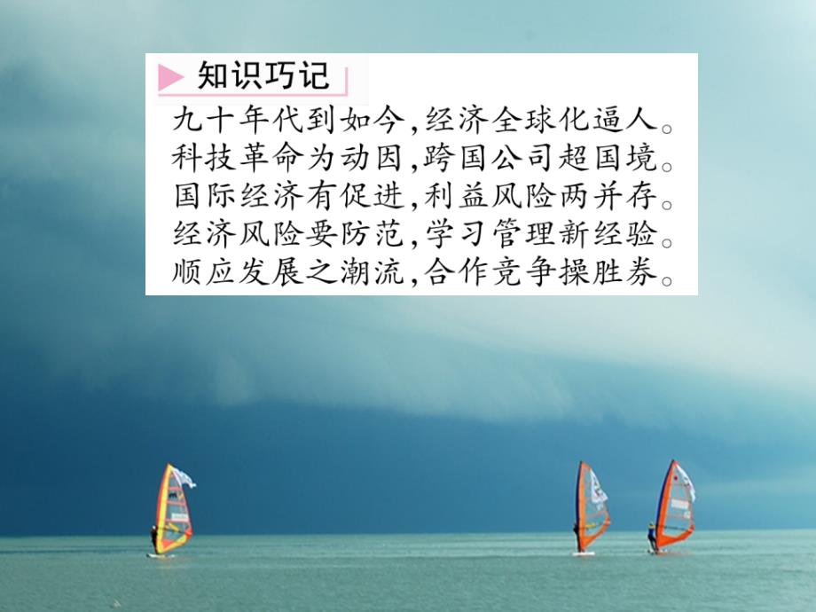 2018春九年级历史下册 第七单元 战后世界格局的演变 第16课 世界经济的&ldquo;全球化&rdquo;作业课件2 新人教版_第4页