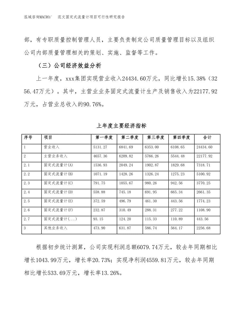 范文固定式流量计项目可行性研究报告(立项申请).docx_第5页