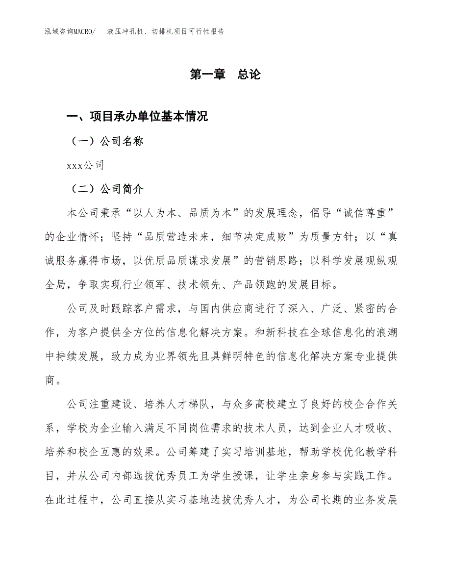 液压冲孔机、切排机项目可行性报告范文（总投资3000万元）.docx_第4页