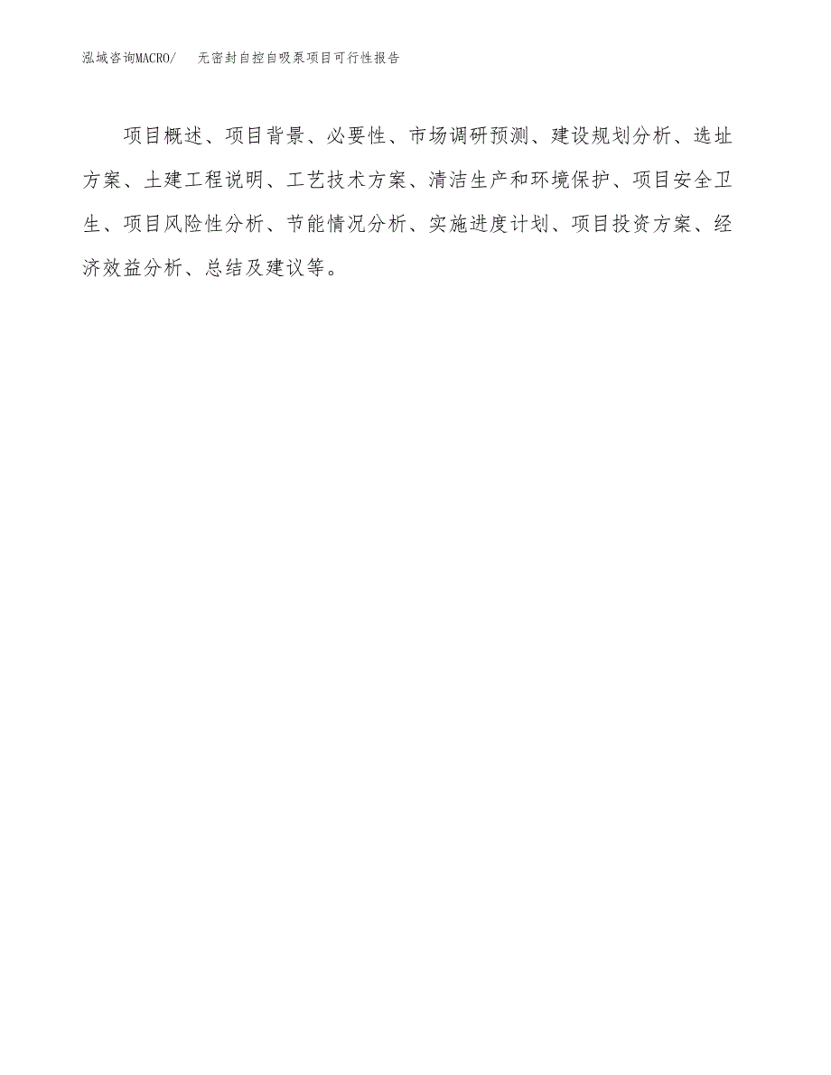 无密封自控自吸泵项目可行性报告范文（总投资12000万元）.docx_第3页