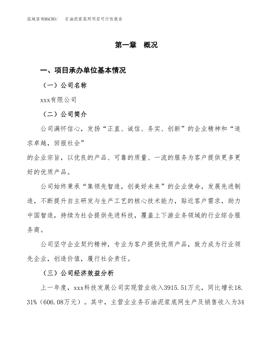 石油泥浆底网项目可行性报告范文（总投资5000万元）.docx_第4页