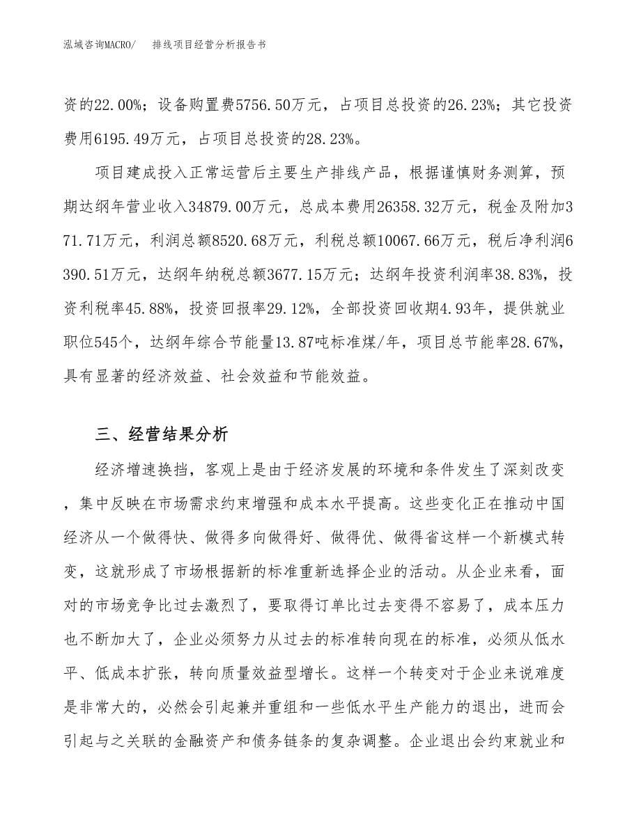 排线项目经营分析报告书（总投资22000万元）（86亩）.docx_第5页