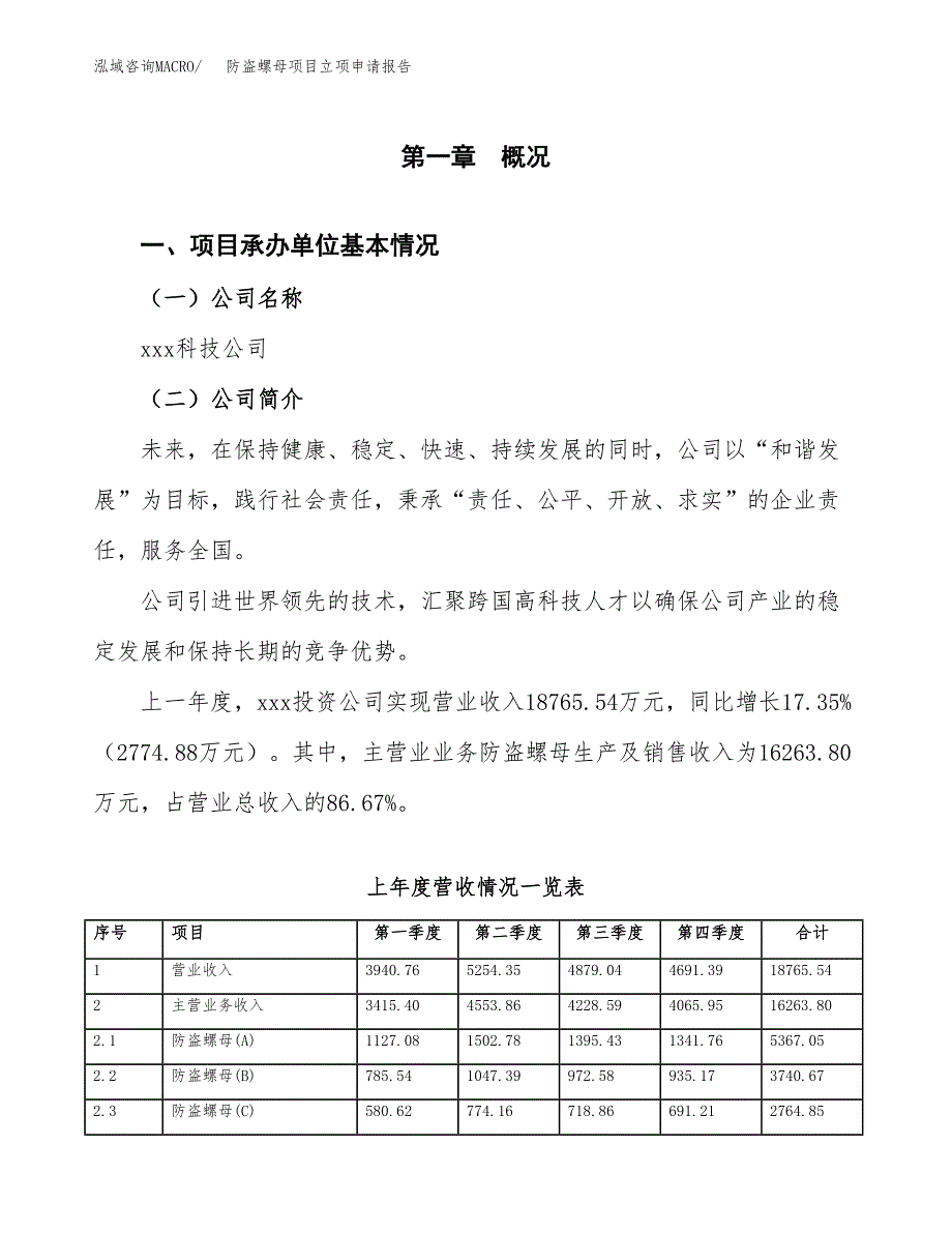 防盗螺母项目立项申请报告范文模板.docx_第2页