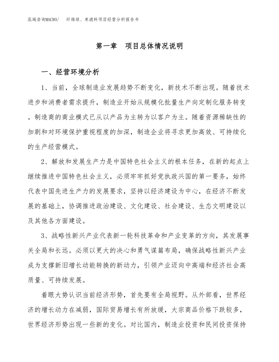 纤维球、束滤料项目经营分析报告书（总投资6000万元）（22亩）.docx_第2页