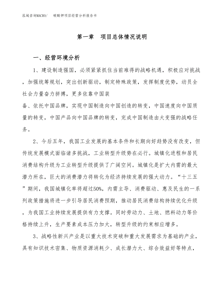 碳酸钾项目经营分析报告书（总投资2000万元）（11亩）.docx_第2页