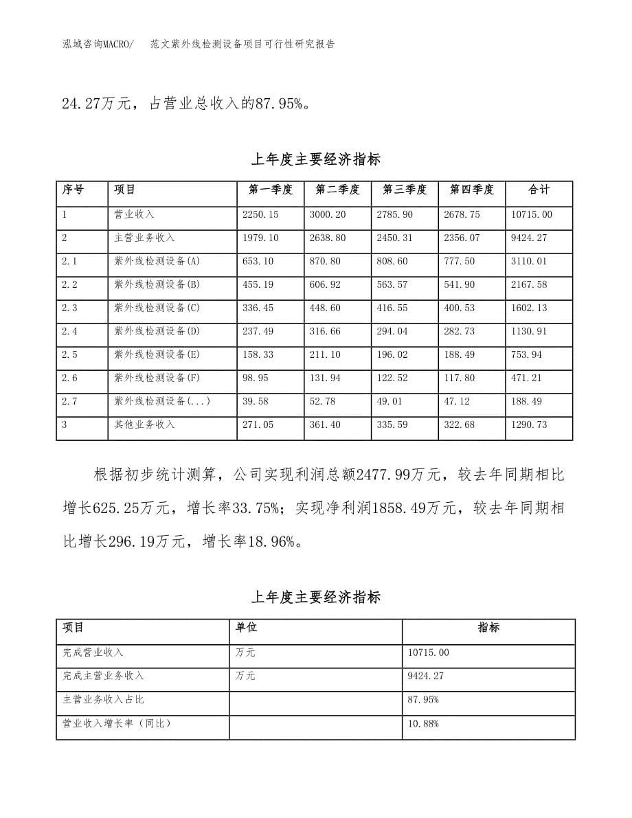 范文紫外线检测设备项目可行性研究报告(立项申请).docx_第5页