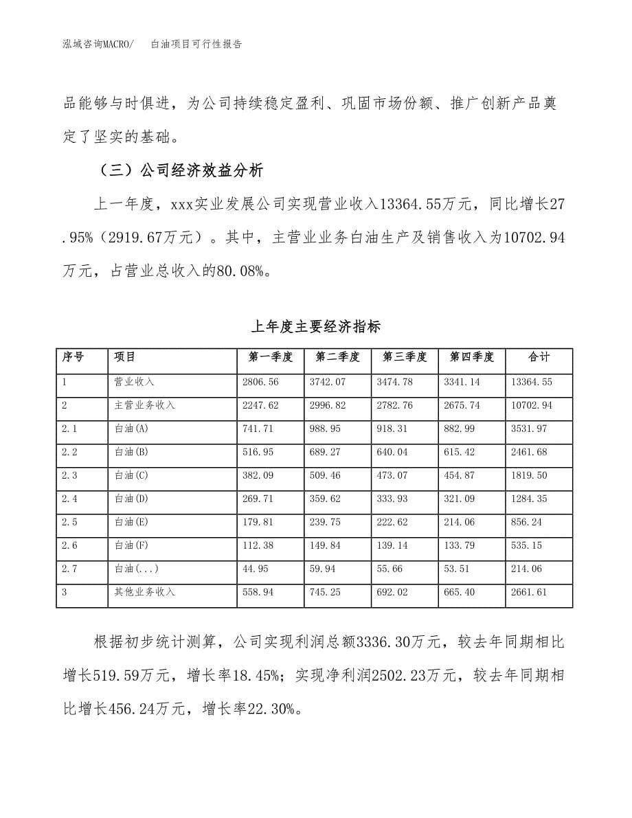 白油项目可行性报告范文（总投资11000万元）.docx_第5页