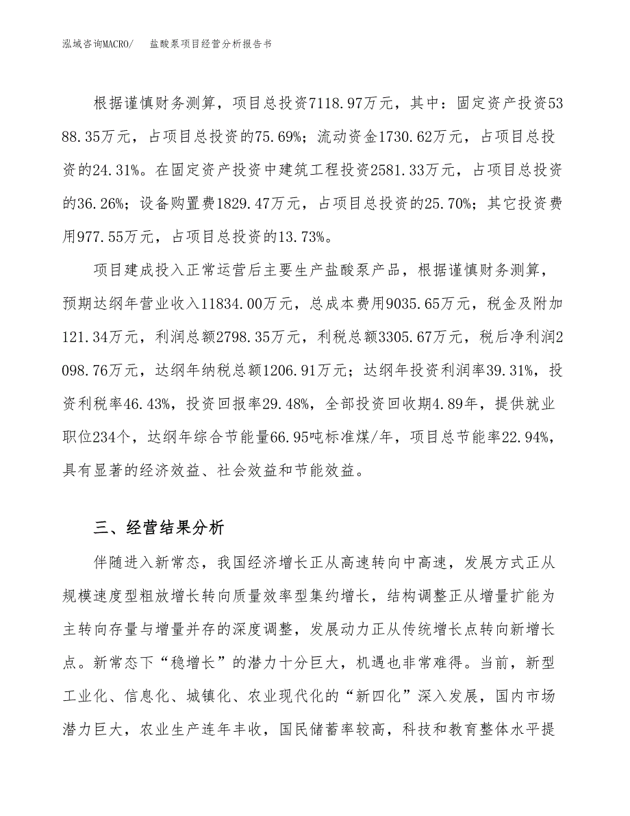 盐酸泵项目经营分析报告书（总投资7000万元）（28亩）.docx_第4页