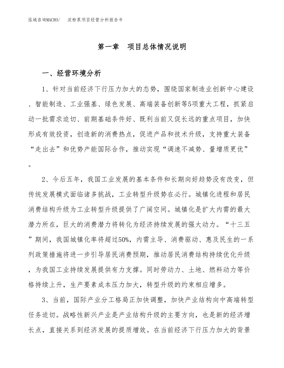 淀粉泵项目经营分析报告书（总投资12000万元）（53亩）.docx_第2页