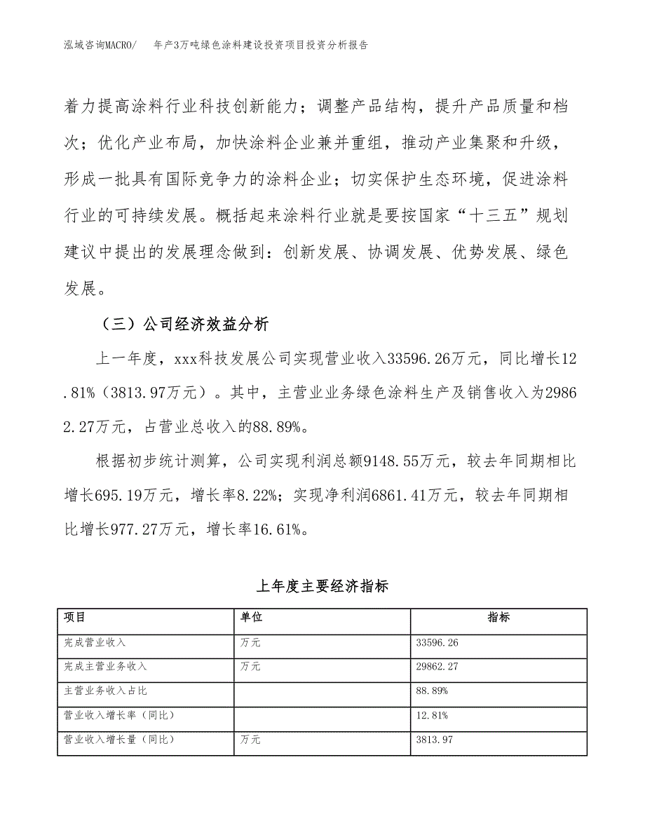 年产3万吨绿色涂料建设投资项目投资分析报告 (6)_第4页