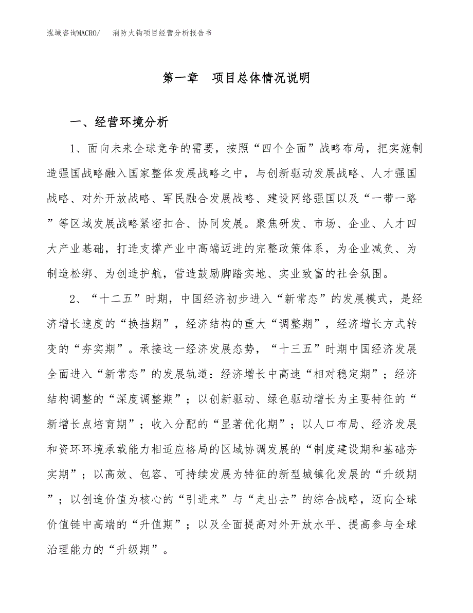 消防火钩项目经营分析报告书（总投资11000万元）（60亩）.docx_第2页