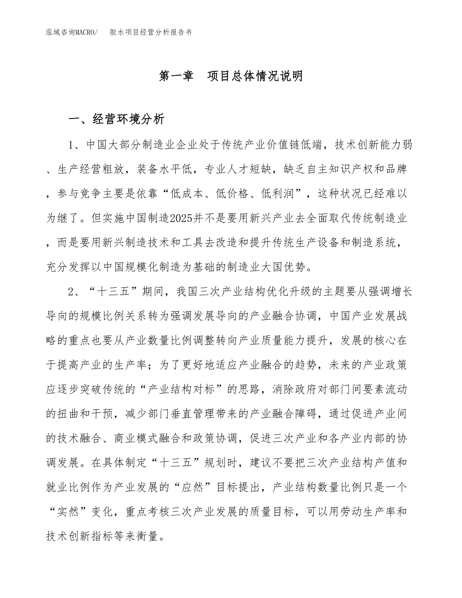 胶水项目经营分析报告书（总投资18000万元）（75亩）.docx_第2页