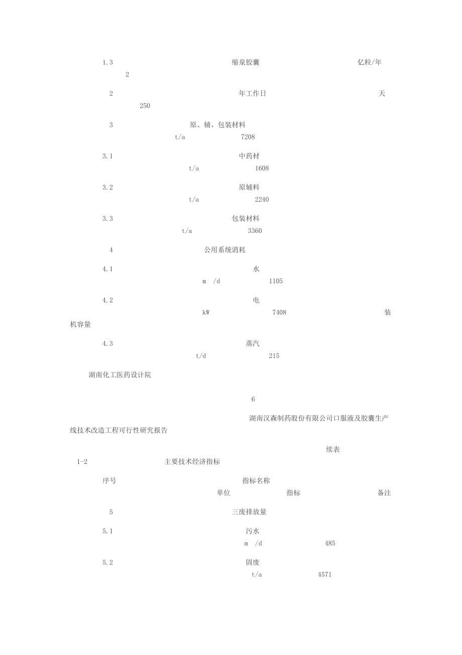 胶囊生产线技术改造工程可行性研究报告.doc_第5页