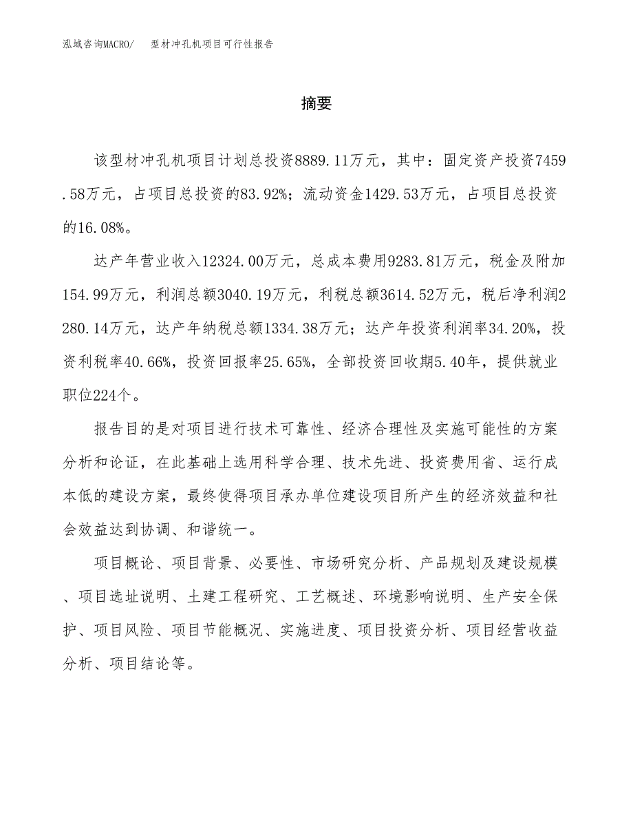 型材冲孔机项目可行性报告范文（总投资9000万元）.docx_第2页