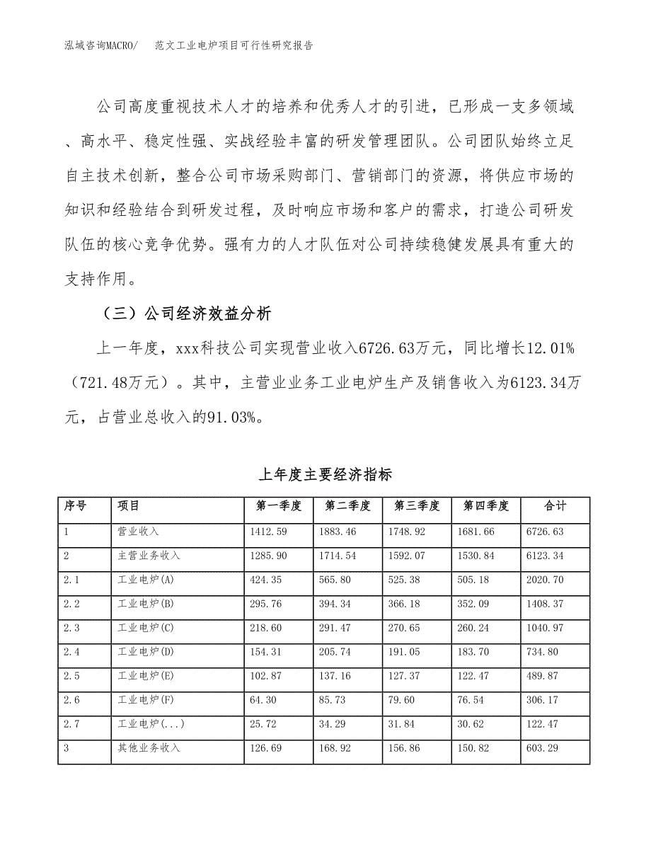 范文工业电炉项目可行性研究报告(立项申请).docx_第5页