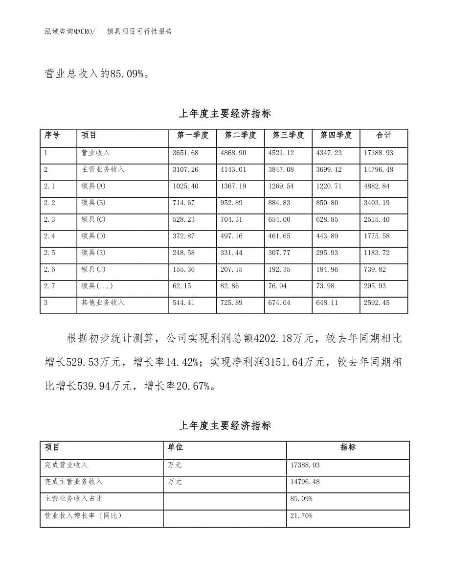 锁具项目可行性报告范文（总投资15000万元）.docx_第5页