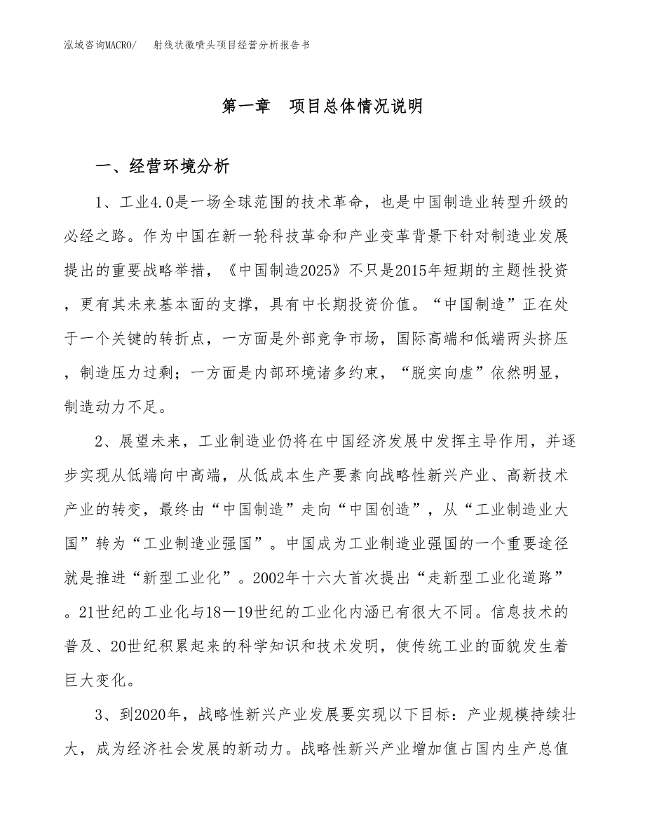 射线状微喷头项目经营分析报告书（总投资8000万元）（36亩）.docx_第2页