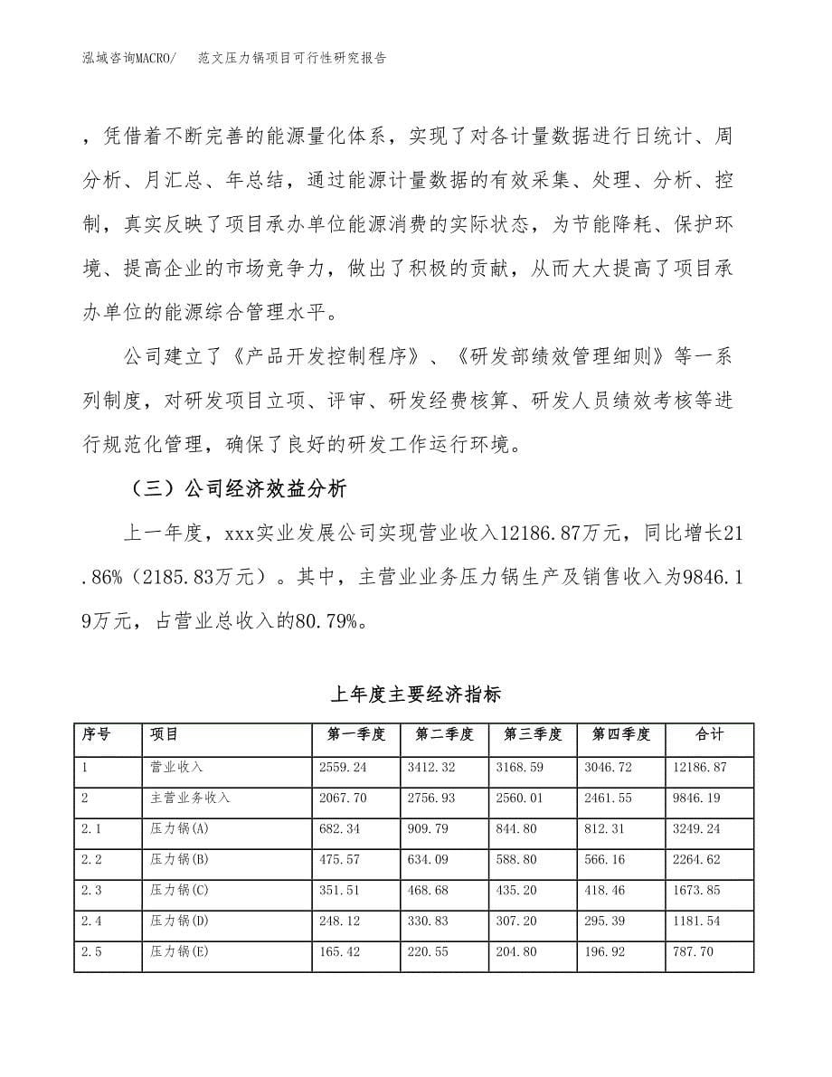 范文压力锅项目可行性研究报告(立项申请).docx_第5页