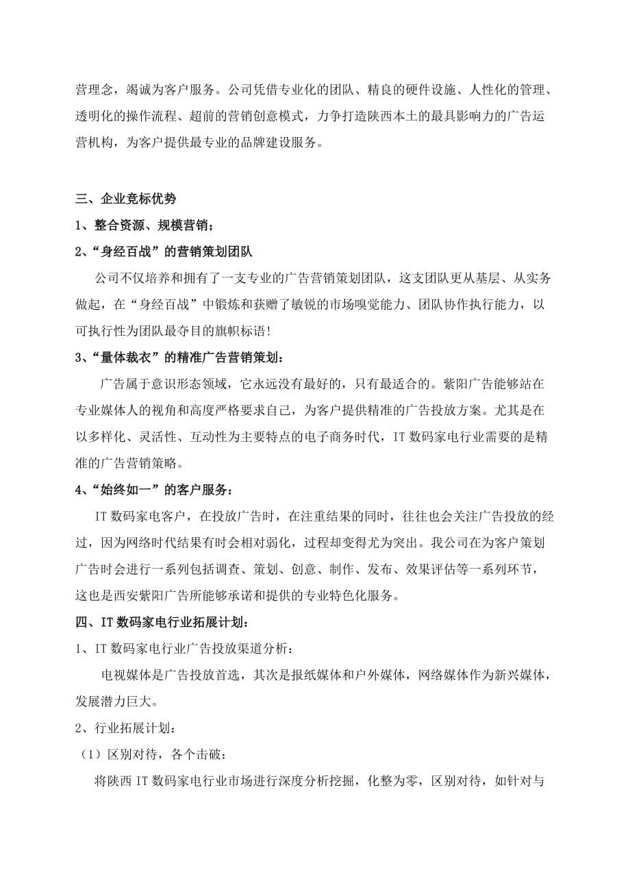 it数码家电行业广告代理投标书.doc_第5页