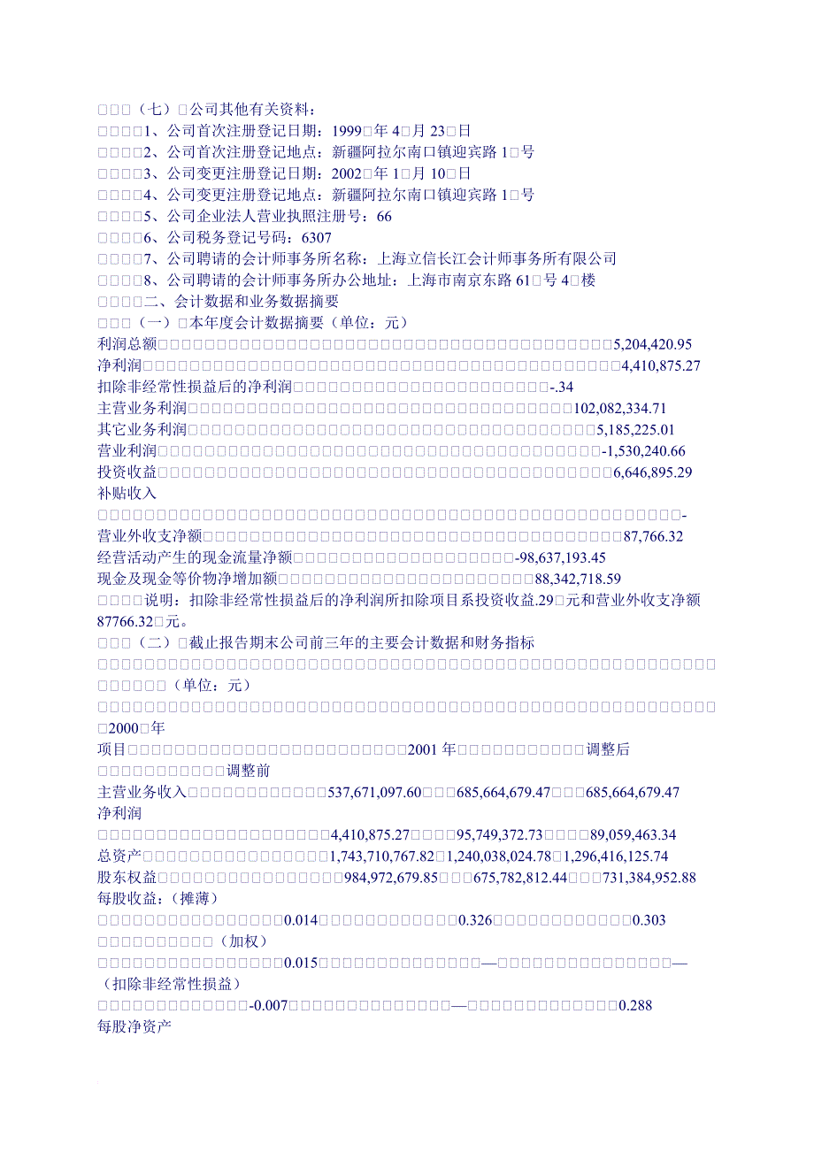 新疆塔里木农业综合开发股份有限公司某某年年度报告.doc_第2页