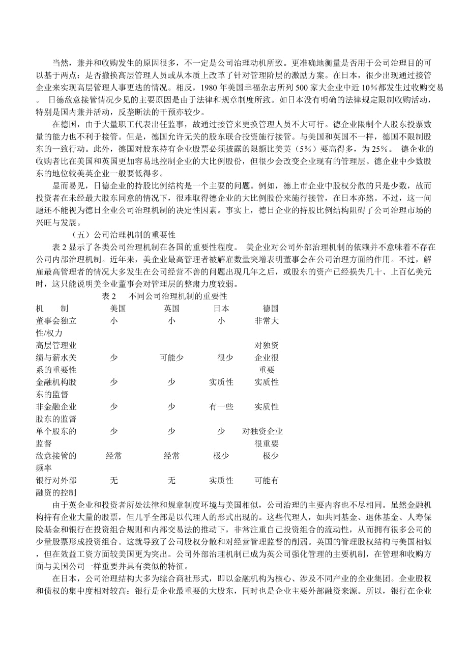 西方国家公司治理机制的比较研究.doc_第3页