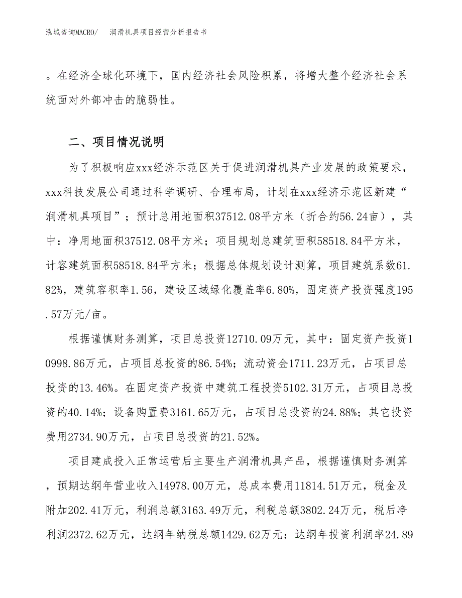 润滑机具项目经营分析报告书（总投资13000万元）（56亩）.docx_第4页