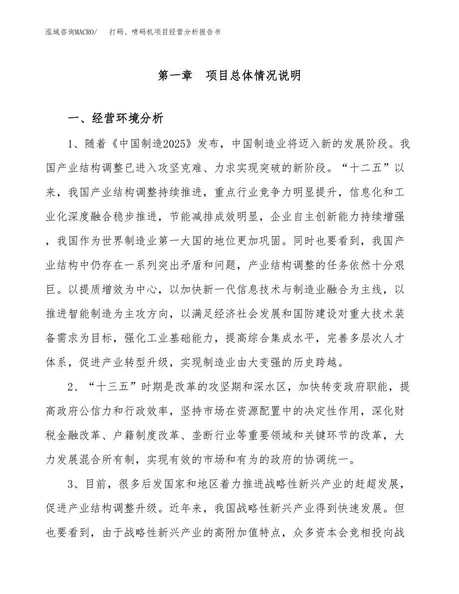 打码、喷码机项目经营分析报告书（总投资15000万元）（73亩）.docx_第2页