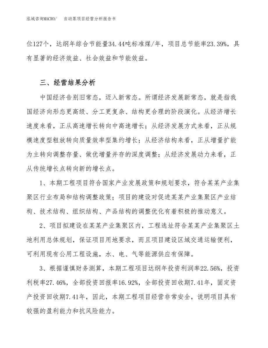 自动泵项目经营分析报告书（总投资7000万元）（37亩）.docx_第5页