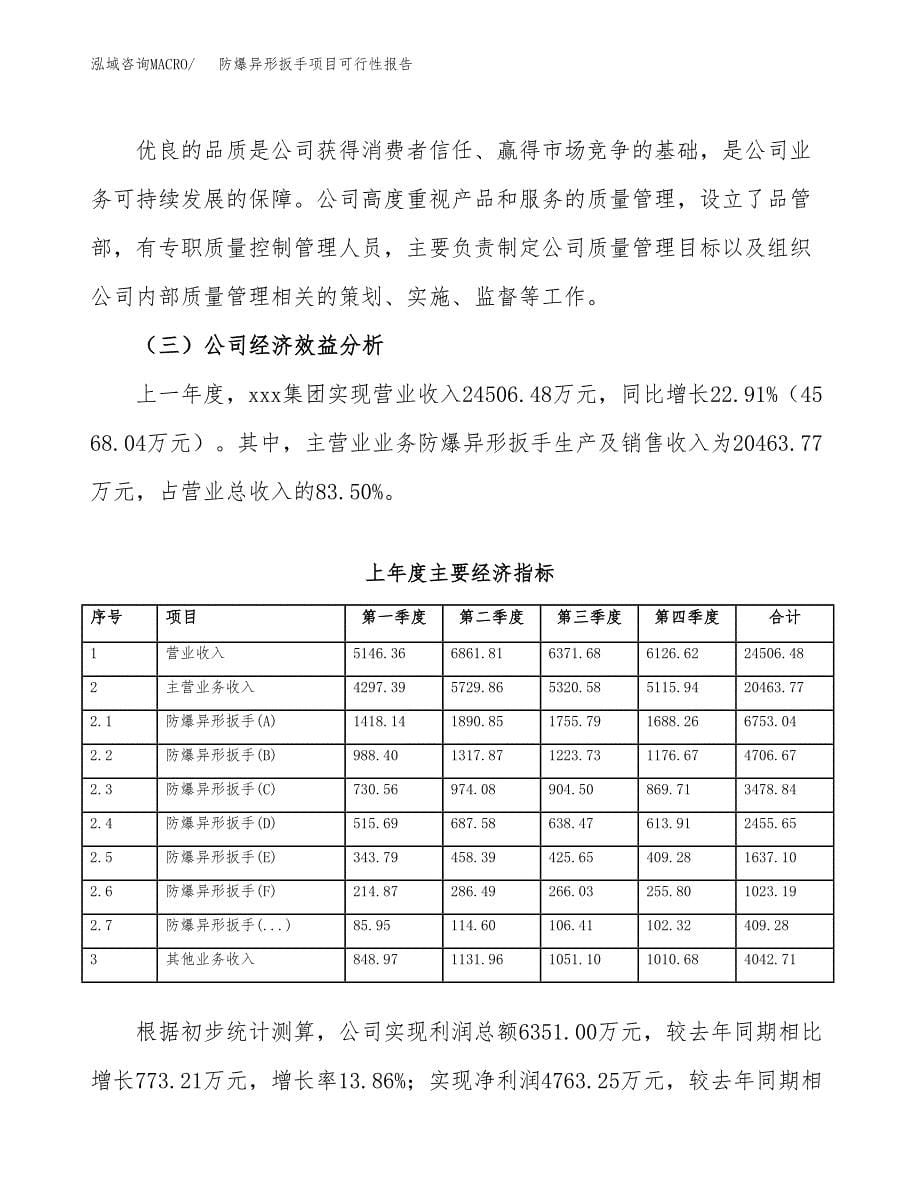 防爆异形扳手项目可行性报告范文（总投资13000万元）.docx_第5页