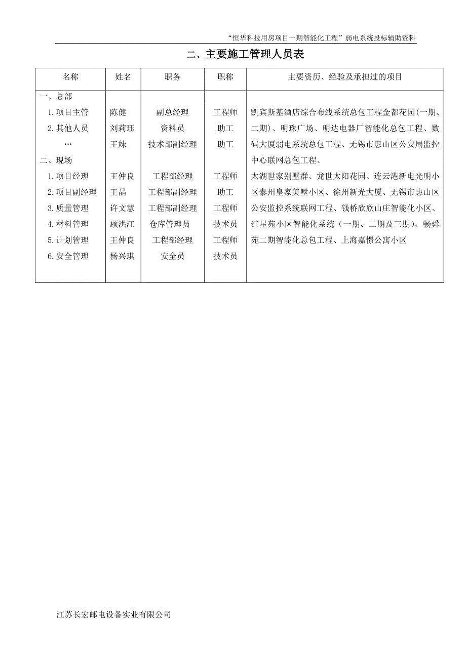 工程智能化施工组织方案技术标投标书.doc_第3页