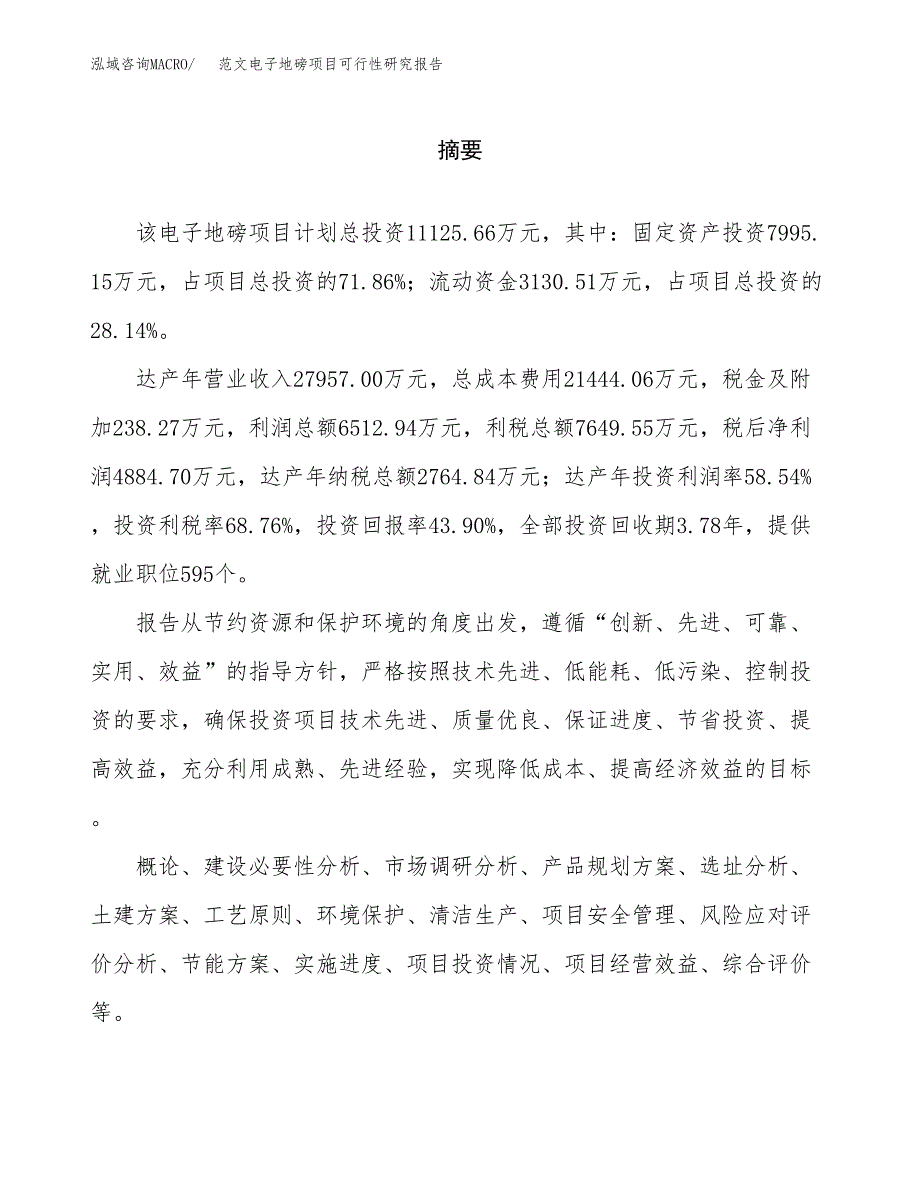 范文电子地磅项目可行性研究报告(立项申请).docx_第2页