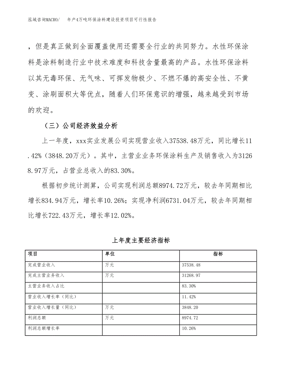 年产4万吨环保涂料建设投资项目可行性报告 (5)_第4页