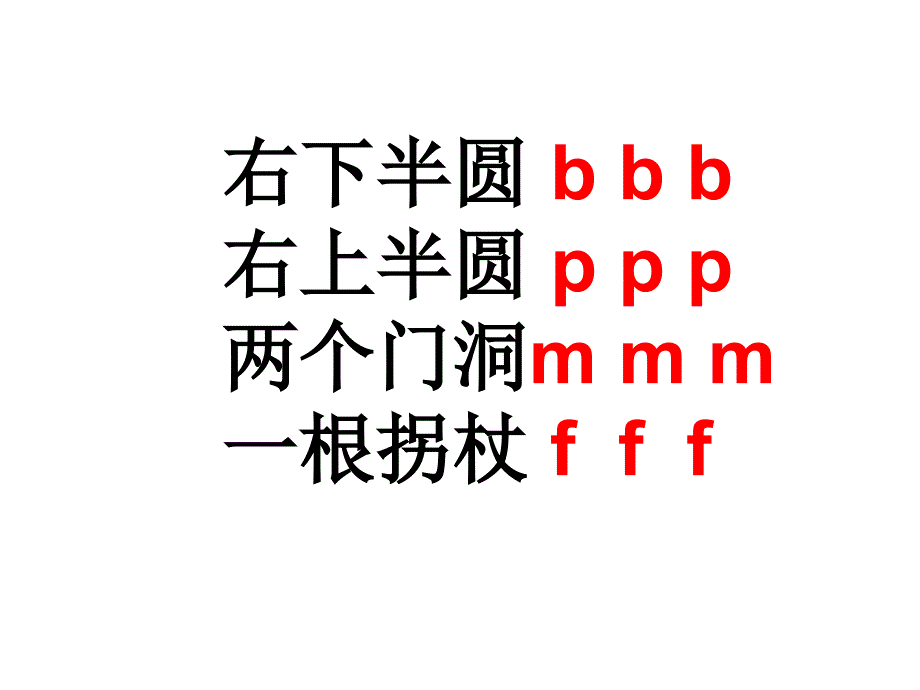 部编版小学语文一年级上册汉语拼音bpmf_第4页