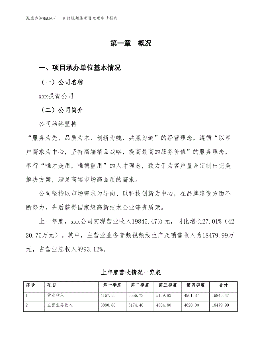 音频视频线项目立项申请报告范文模板.docx_第2页