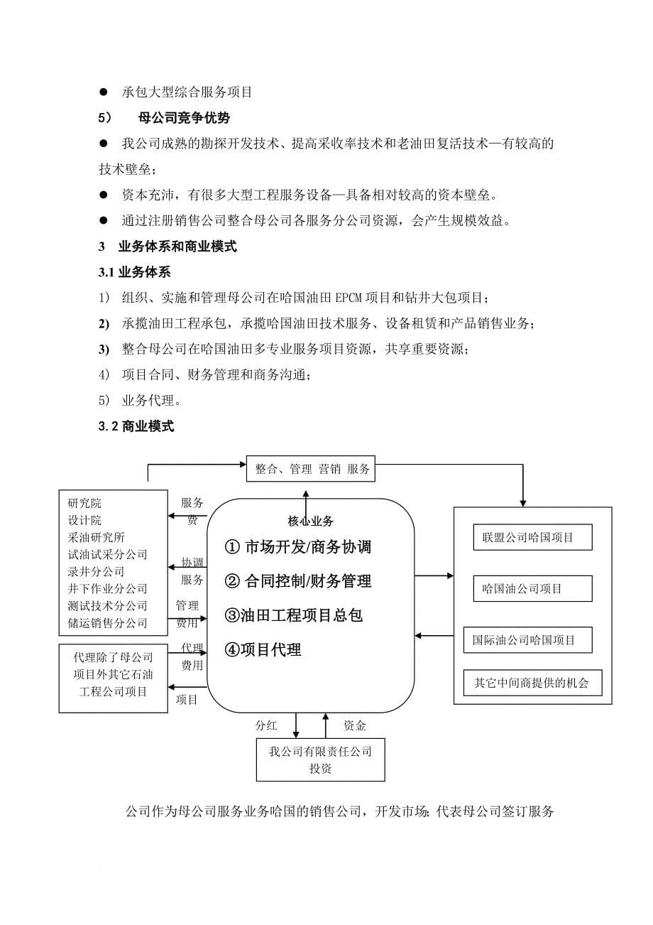 石油公司海外子公司商业计划书.doc_第5页