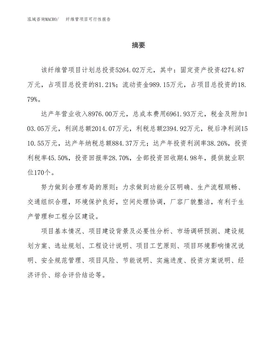 纤维管项目可行性报告范文（总投资5000万元）.docx_第2页