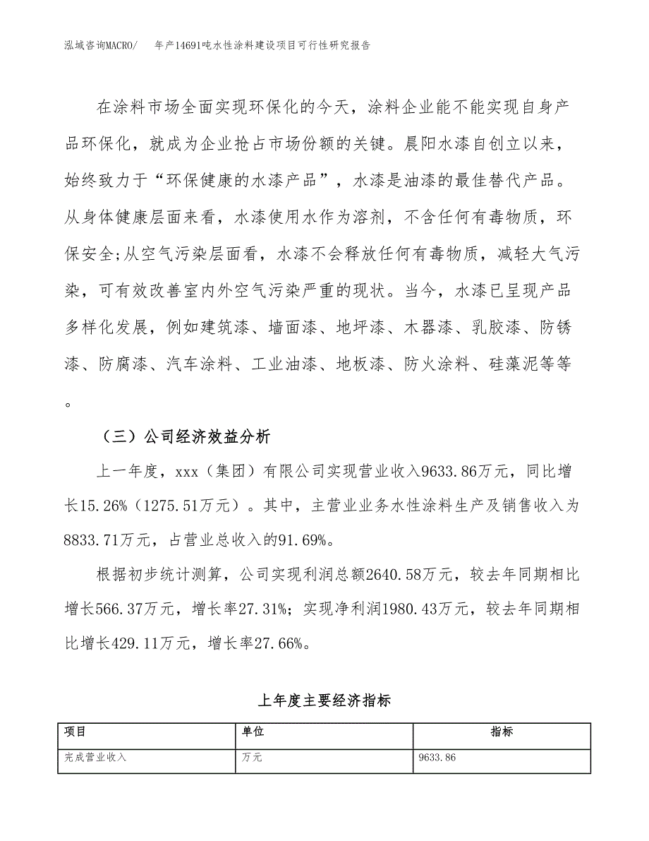 年产14691吨水性涂料建设项目可行性研究报告_第4页