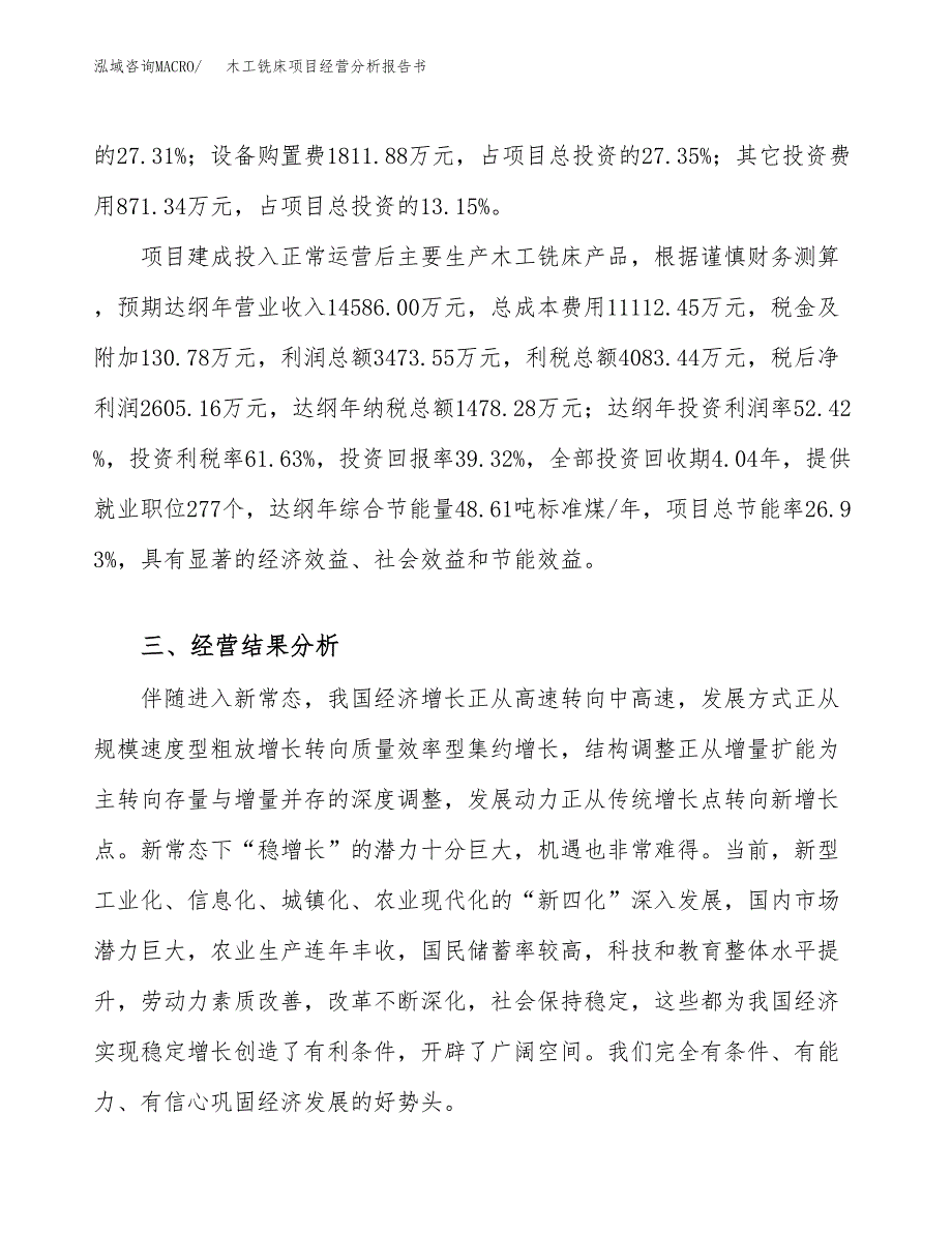 木工铣床项目经营分析报告书（总投资7000万元）（27亩）.docx_第4页