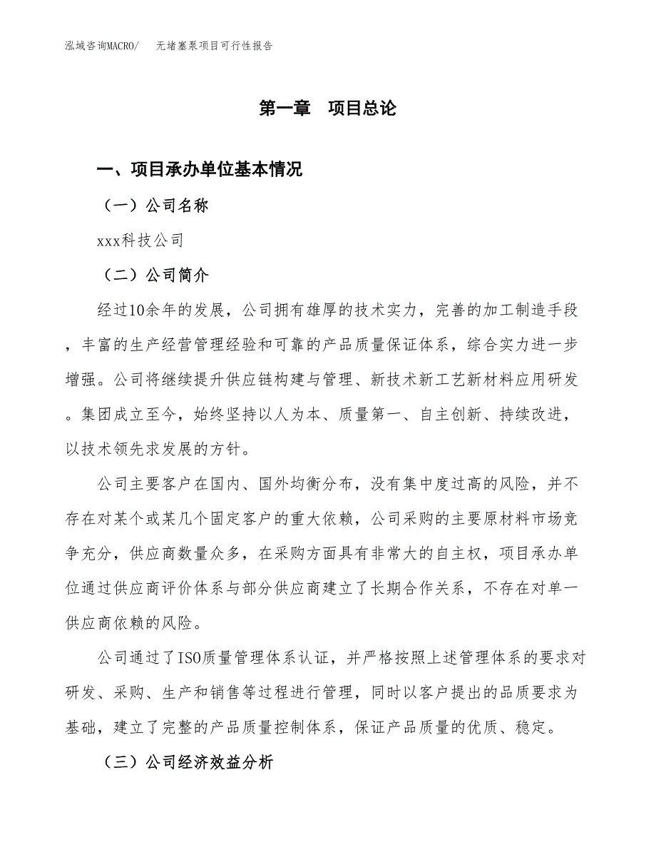 无堵塞泵项目可行性报告范文（总投资11000万元）.docx_第4页