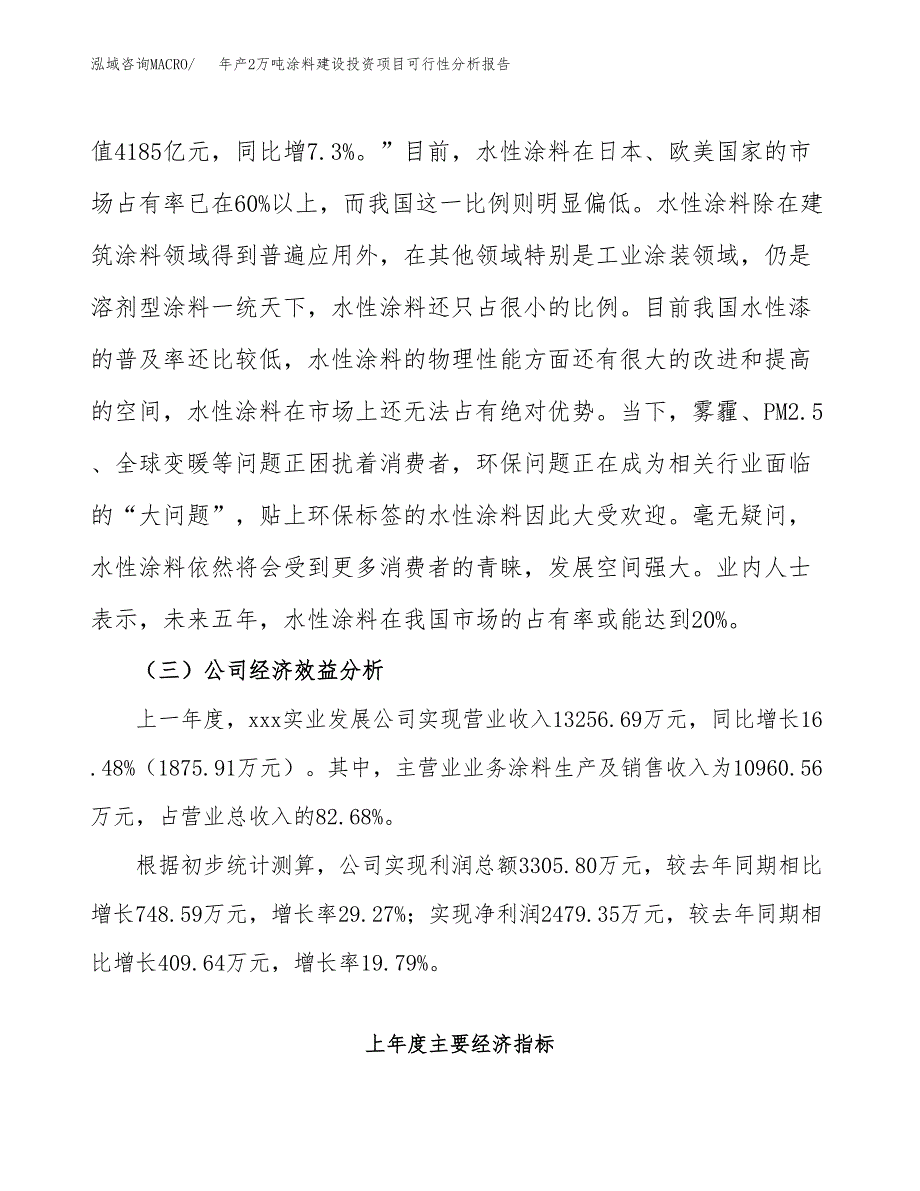 年产2万吨涂料建设投资项目可行性分析报告 (2)_第4页