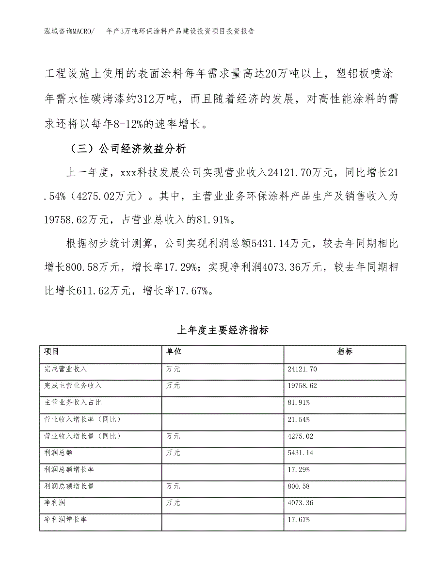 年产3万吨环保涂料产品建设投资项目投资报告 (5)_第4页