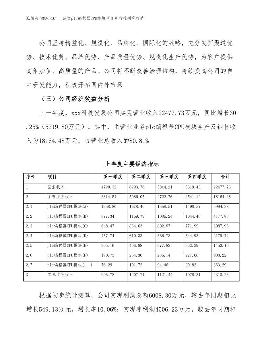 范文plc编程器CPU模块项目可行性研究报告(立项申请).docx_第5页